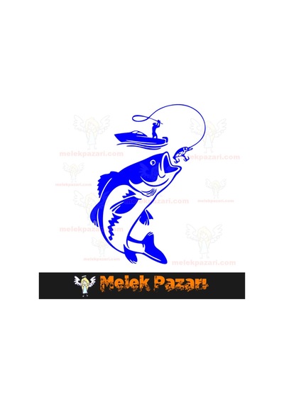 Balık Avı Oto Sticker
