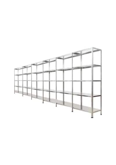Galvanizraf 5 Katlı 6 Lı Bitişik Galvaniz Arşiv Depo Rafı 31X450 Galvaniz