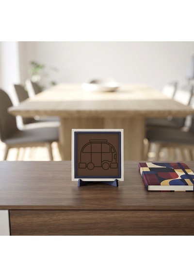 Minimalist Karavan Figürlü Dekoratif Obje, Çalışma Masanıza Macera Katan Tasarım 10x10 Cm