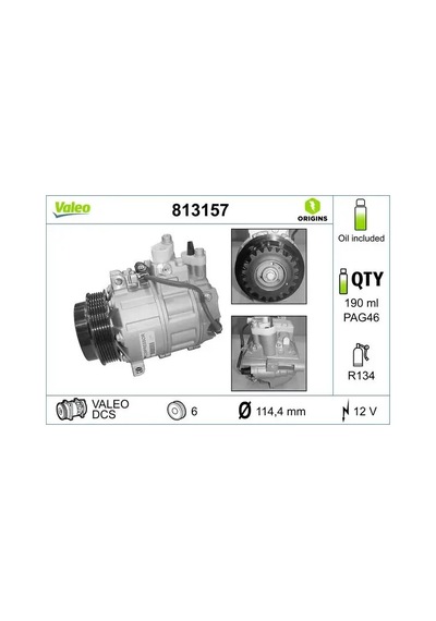 Mercedes E180 W212 Klima Kompresoru 2013-2016 Valeo 813157