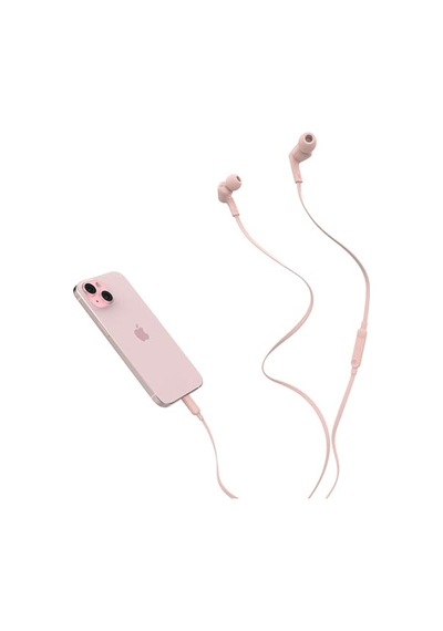 Soundform Kablolu Kulaklık Pembe Mikrofonlu Kulak İçi Tasarım, Usb-c Konnektör, iPhone Uyumlu 15, iPad Uyumlu Mini, Galaxy Uyumlu Diğer