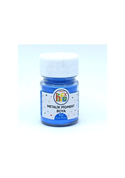 EPOKSİ REÇİNE METALİK SEDEFLİ PİGMENT TOZ BOYA AÇIK MAVİ 10 GR