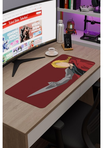 Fullmetal Alchemist Anime V3 - 70x30 Xl Gaming Kauçuk Kaymaz Taban Mouse Pad Fare Altlığı