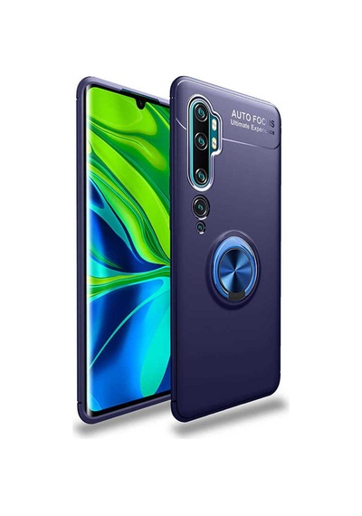 Xiaomi Mi Note 10 Kılıf Zore Ravel Silikon Kapak Mavi