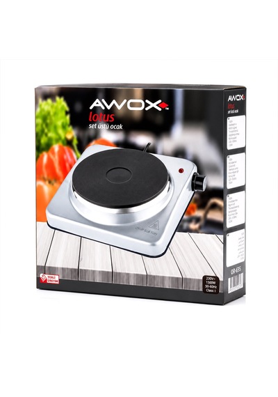 Awox Lotus Tek Gözlü Elektrikli Ocak Plate 185mm.1500w 5639
