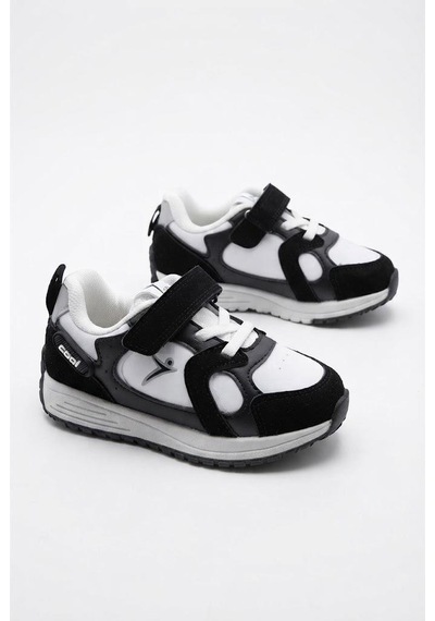 Fort Abel Cool Anatomik Rahat Sneaker Erkek Çocuk Ayakkabı SİYAH-BEYAZ