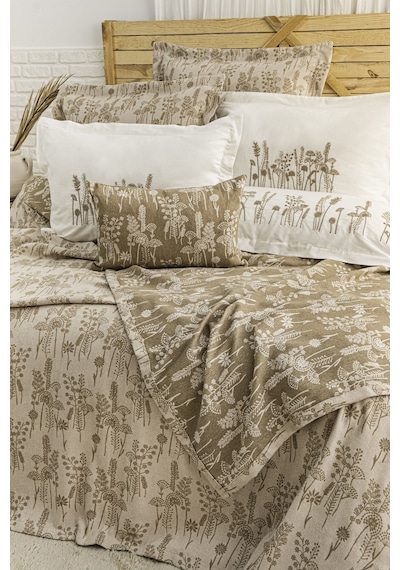 Valencia 8 Parça Çift Kişilik Çeyiz Seti Kahverengi 240 X 260 Cm Kahverengi