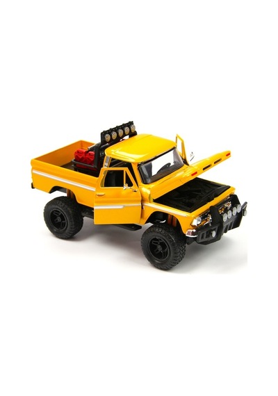 Motormax 1966 Chevy C10 Fleetside Off-road 1/24 Model Araba-sarı