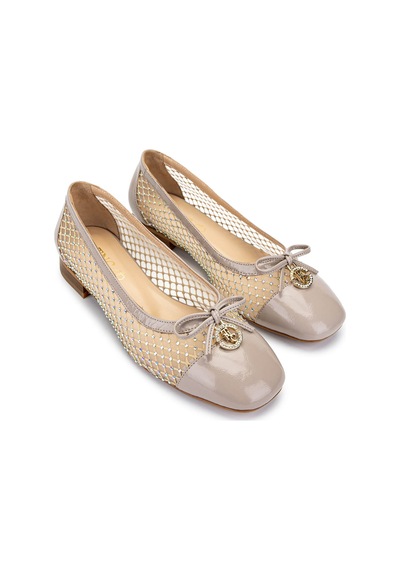 Tamer Tanca Kadın Deri & Tekstil Bej Babet Ayakkabı 1036 7479 Bn Ayk Y25 Nude Nude