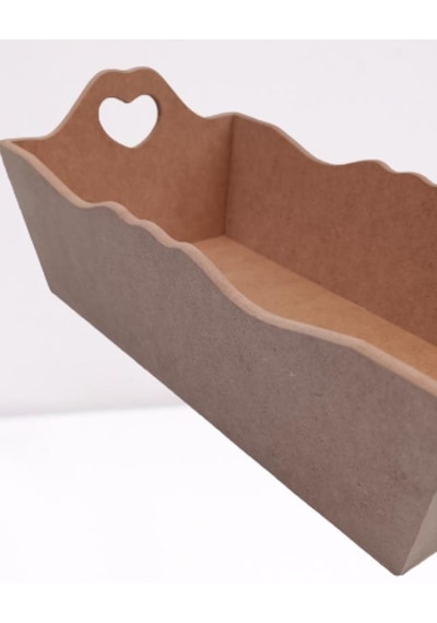 Hobi Dekoratif Model Ekmek Tepsisi Ahşap Mdf Kalpli El Yapımı