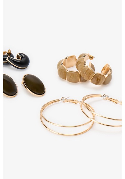 Penti Altın Rengi Nicole 4lü Küpe Seti Gold