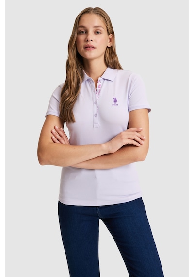 U.s. Polo Assn. Kadın Lila Tişört Basic 50321798-vr034