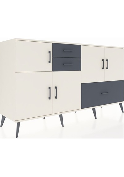 Hyperion Konsol 5 Raflı 3 Çekmeceli 5 Kapaklı 176x44x99 Aytaşı-ay Aytaşı-aytaşı/antrasit Hyperion Konsol 5 Raflı 3 Çekmeceli 5 Kapaklı 176x44x99 Aytaşı-ay Aytaşı-aytaşı/antrasit