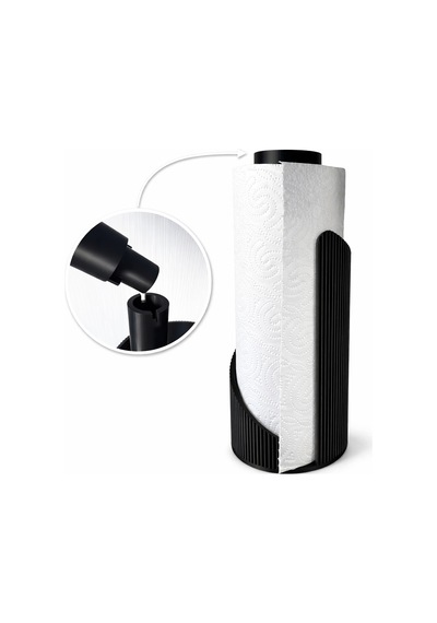 Kağıt Havluluk Standı Mutfak Kağıt Havlu Tutucu Modern Tasarım Havlu Organizer Rulo Havluluk Gri