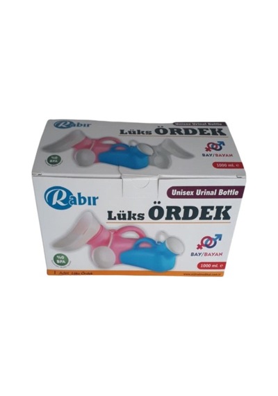 Rabır Plastik İdrar Kabı Lux. Lüks Ördek Bay/Bayan için Uyumlu 1000 ML