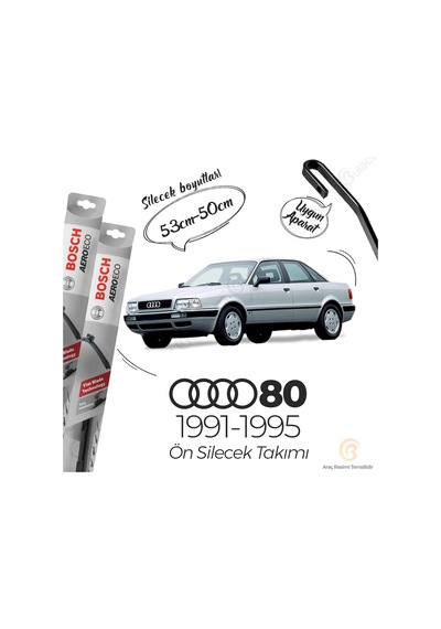 Audi 80 Muz Silecek Takımı 1991-1995 Bosch Aeroeco