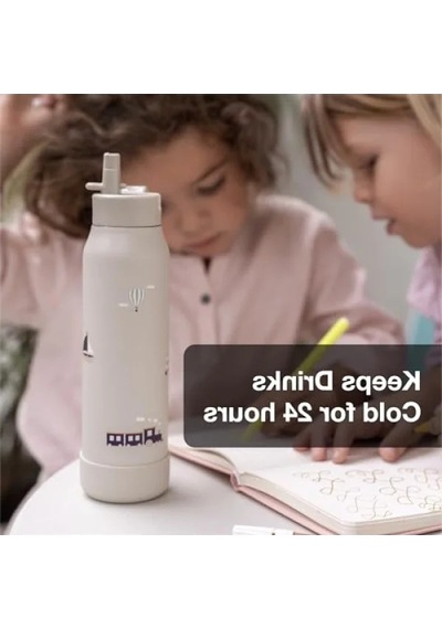 750 Ml Kapasiteli 3 Katmanlı Paslanmaz Çelik Termos Seti Açık Beyaz