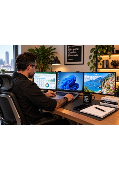 Peaq Pmo P150-fdb 15.6'' Full Hd 60 Hz Ips Çift Ekranlı Taşınabilir Laptop Monitörü