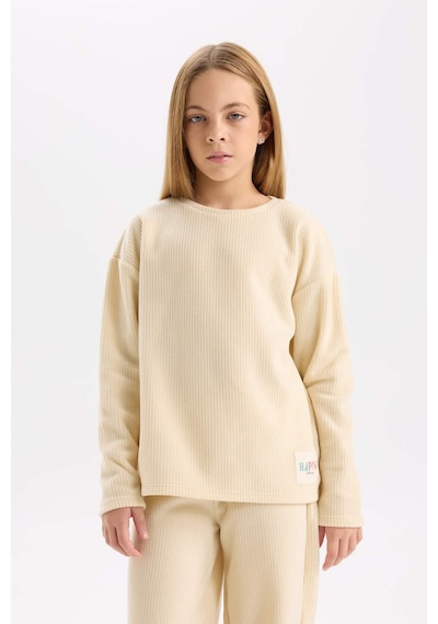 Defacto Kız Çocuk Pijama Takımı Polar Bisiklet Yaka Uzun Kollu Basic Düz Üst Uzun Alt D7745a824wnbg160 Bej Defacto Kız Çocuk Pijama Takımı Polar Bisiklet Yaka Uzun Kollu Basic Düz Üst Uzun Alt D7745a824wnbg160 Bej