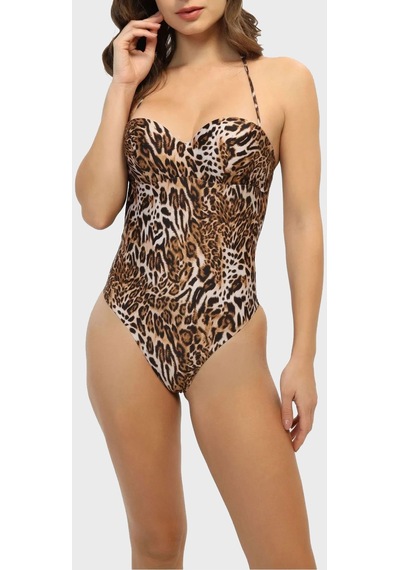 Guess Bayan Mayo E4gj26 Mc04r P122 Leopar