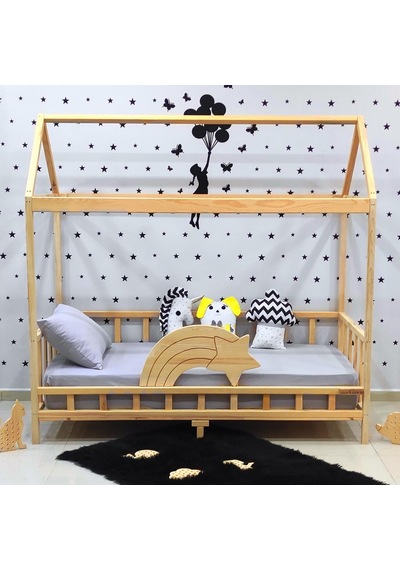 Markaawm Markaawm Kayan Yıldız Montessori Yatak Çocuk Karyola Bebek Beşiği Akçaağaç