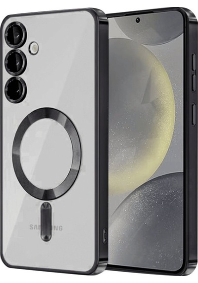 Samsung Galaxy Uyumlu   S23 Kılıf Kross Magneticsafe Kapak - Siyah