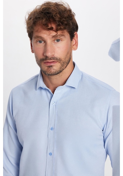 Tudors Modern Slim Fit Uzun Kollu Pamuklu Kolay Ütü Armürlü Mavi Erkek Gömlek-32639 Mavi Tudors Modern Slim Fit Uzun Kollu Pamuklu Kolay Ütü Armürlü Mavi Erkek Gömlek-32639 Mavi