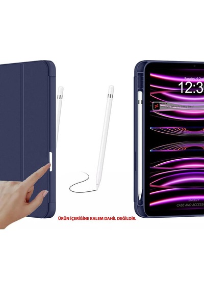 Apple Uyumlu iPad 11.nesil 11 İnç 2025 Kılıf Premium Kalem Bölmeli Uyku Modlu Kapaklı Smart Case Kapaklı Kılıf
