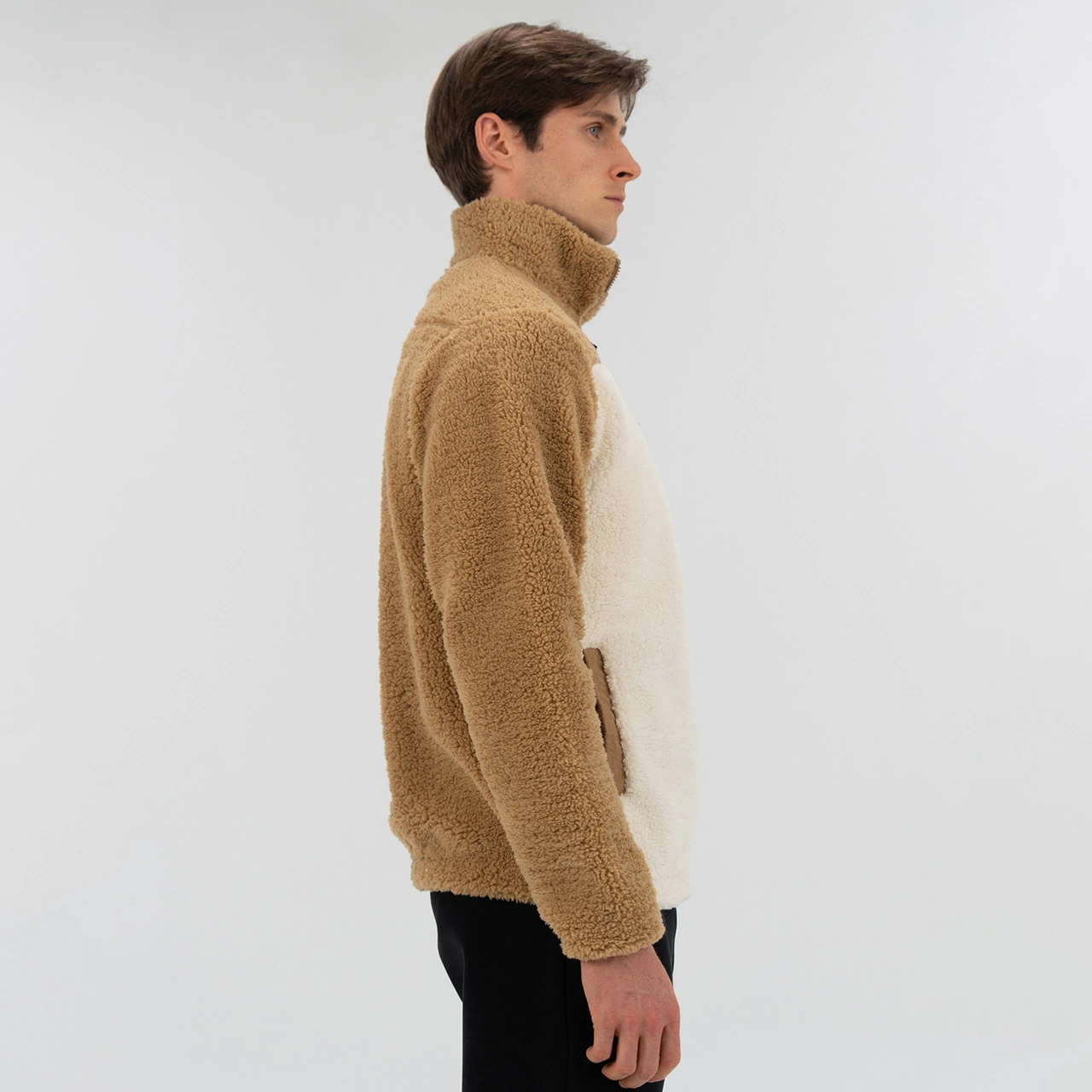 Everlast Winter Essentials Full Zip Sherpa Erkek Krem Sweatshirt Tm0110 Krem