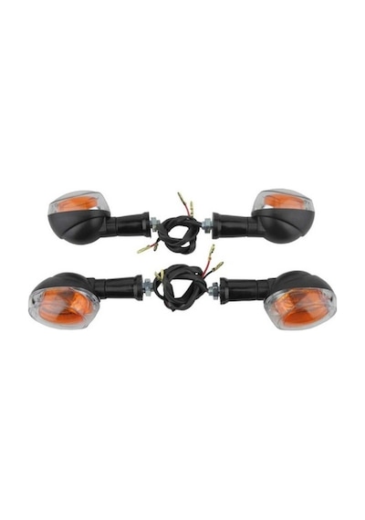 Yerli Sinyal 125 Cg Agk Beyaz Camlı 4lü Set