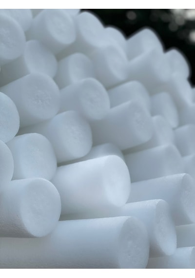 10 Adet Beyaz Renk Yüzme Makarnası, Deniz ve Havuz Makarnası, Köpük Sosis Beyaz