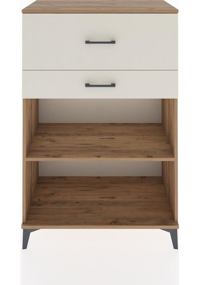 Hyperion Dolap Tek Raflı 2 Çekmeceli 88x44x134 Çam-aytaşı Atlas Çam