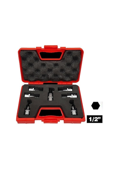 İzeltaş 1/2 Lokmalı Allen Uç Takımı (60mm 7 Parça)- 1113001107