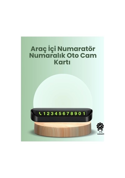 Kompakt Fosforlu Park Numaratörü Gündüz Şıklığı, Gece Görünürlüğü Cn