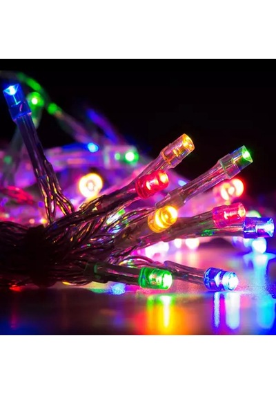 10 METRE RENKLİ LED IŞIK YILBAŞI AĞACI IŞIĞI RENKLİ IŞIK MULTİ COLORS LED LİGHT TREE MODLU LED IŞIK NOEL IŞIĞI Çok Renkli