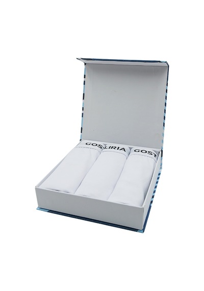 Gost Liria -bare Erkek Boxer 3 Lü Paket Beyaz Beyaz