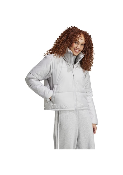 Adidas Basic Padded Kadın Gri Dik Yaka Mont Gri