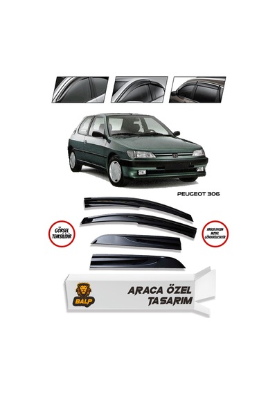 Peugeot 306 Cam Rüzgarlığı 4lü