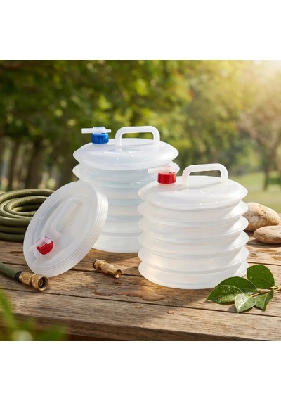 Musluklu Akordiyon Katlanır Su Bidonu 10 Litre