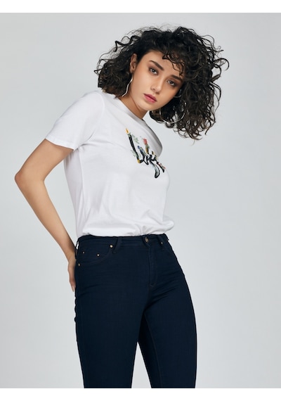 Kadın Jeans Lf2025597 Lacivert