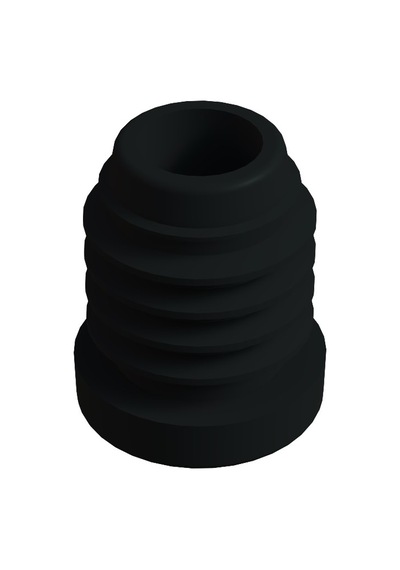 Cateksss 25 Mm Kademeli Plastik Rotil Gövdesi M10 Siyah - 46 Lı Paket