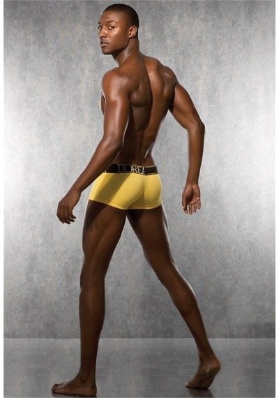 Mode Cool Doreanse Sarı Boxer Erkek Yazılı 1725 Siyah