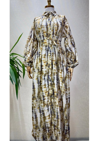 Missemramiss Ms-25yk03e4777-t Taba Renk Elbise Çok Renkli