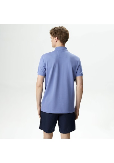 Nautica Erkek Mavi Slim Fit Kısa Kollu Polo Düz K35062t Mavi