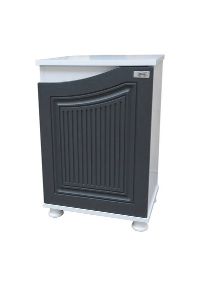 Kanki Pet West Seri Akvaryum Sehpası 41x39x69 Cm - West4139b-ant1 - Beyaz/antrasit