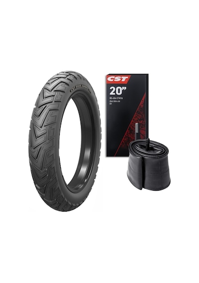 Cst 20x4.00 Siyah Ambro Zırhlı Fat Bike Bisiklet Lastik Seti