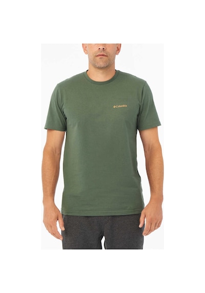 Columbia CSC M Basic Logo Brushed Erkek Kısa Kollu T-Shirt Yeşil