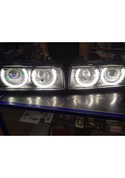 Bmw E46 Beyaz Renk Angel Eyes Encıl Halka Seti 4 Adet
