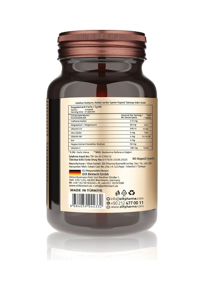 Balance Electrolyte Caffeine 210 Mg 90 Capsules