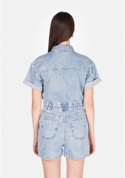Colin's Colins Regular Fit Yüksel Bel Düz Kadın Mavi Jean Şort Cl1074966 Q1.v1 Dn44332 Denim